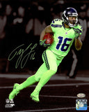 Tyler Lockett Autographed Signed Framed 8x10 Photo Seattle Seahawks MCS Holo