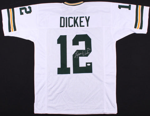 Lynn Dickey Signed Green Bay Packers White Jersey (JSA C0A) Starting QB 1976-85