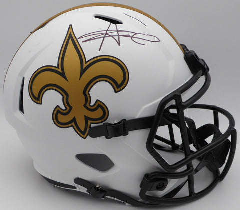 Alvin Kamara Autographed Lunar Eclipse Full Size Helmet Saints Beckett 1W403069
