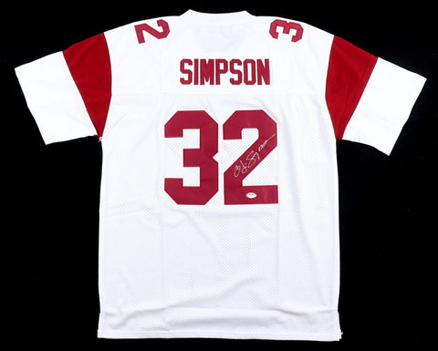 O.J. Simpson Signed USC Trojans Jersey (PSA) Bills All Time Leading Rusher