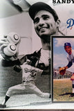 Sandy Koufax Autographed 8x10 Photo With Lighted 3D Frame JSA COA