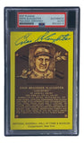 Enos Slaughter Signed 4x6 St Louis Cardinals HOF Plaque Card PSA/DNA 850262832