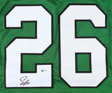 Saquon Barkley Signed Philadelphia Eagles Jersey (Beckett) 2018 #2 Overall Pck