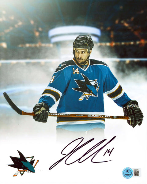 Sharks Jonathan Cheechoo Authentic Signed 8x10 Vertical Photo BAS #BR24971