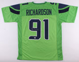 Sheldon Richardson Signed Seattle Seahawks Color Rush Green Jersey (JSA COA)