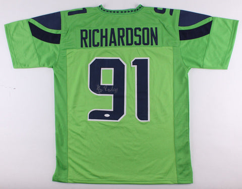 Sheldon Richardson Signed Seattle Seahawks Color Rush Green Jersey (JSA COA)