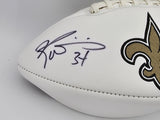 Ricky Williams Autographed Saints White Logo Football (Flat) Beckett #K69036