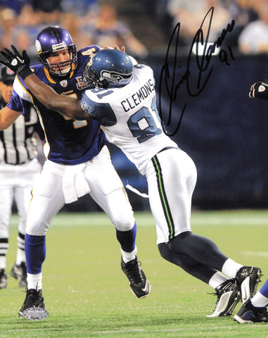 Chris Clemons Autographed Signed 8x10 Photo Seattle Seahawks MCS Holo #63343