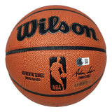 Yao Ming Houston Rockets Signed Wilson NBA I/O Basketball BAS w/ Case