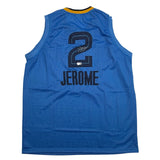 Autographed/Signed Ty Jerome Memphis Light Blue Basketball Jersey Beckett COA