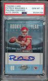 2017 Panini Contenders Optic ROY /99 Patrick Mahomes RC PSA/DNA Auto GEM MINT 10