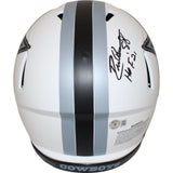 Pearson/Staubach/Dorsett Signed Dallas Cowboys Lunar Helmet HOF BAS 43394