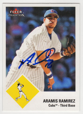 Aramis Ramirez Autographed Cubs 2003 Fleer Tradition Update Card #78 -SS COA