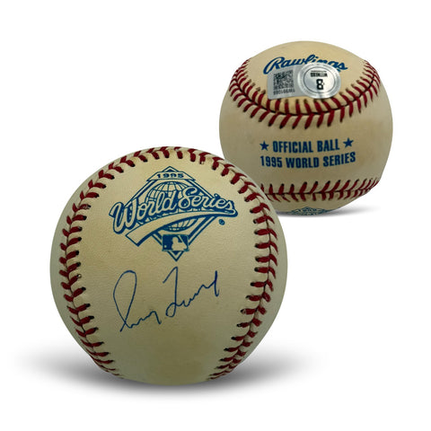 Greg Maddux Autographed 1995 World Series Signed Baseball Beckett COA + Case 2