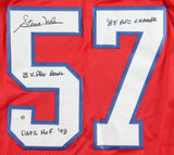 Steve Nelson Signed New England Patriots Jersey 3xInscribed (JSA QR) See Pix