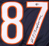Ed O'Bradovich Signed Chicago Bears Jersey (Beckett) Da Bearsss D.E. 1962-1971
