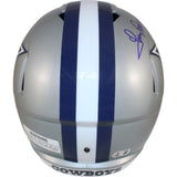 Tony Dorsett Autographed/Signed Dallas Cowboys F/S Helmet Beckett Witness 50753