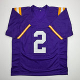 Autographed/Signed Rueben Randle LSU Purple College Football Jersey Beckett COA