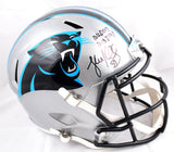 Luke Kuechly Signed Carolina Panthers F/S Speed Helmet w/2 insc.- Beckett W Holo