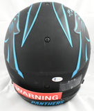 Robbie Anderson D.J. Moore Signed Panthers F/S Eclipse Speed Auth Helmet Beckett