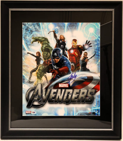 Stan Lee Signed Avengers Framed Photo 27.5"x24"