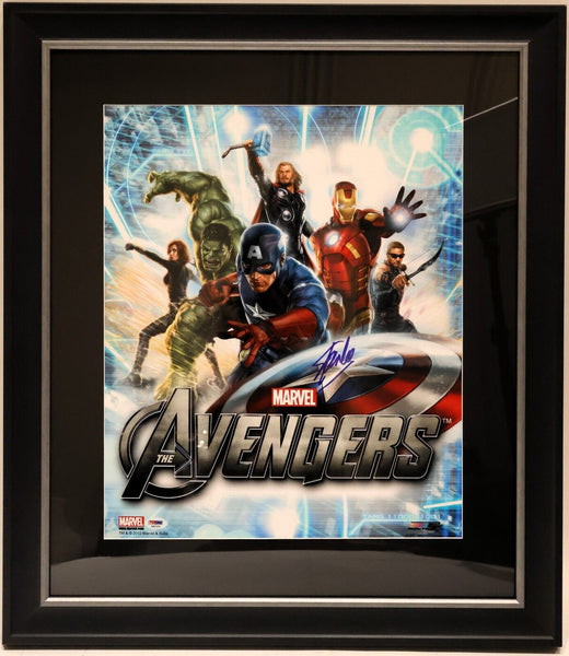 Stan Lee Signed Avengers Framed Photo 27.5"x24"