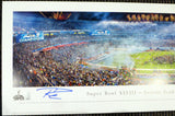 RUSSELL WILSON AUTOGRAPHED SIGNED SB PANORAMIC PHOTO SEAHAWKS RW HOLO 131230