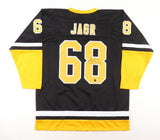 Jaromir Jagr Signed Penguins Jersey (Beckett) Pittsburgh 2xStanley Cup Champs