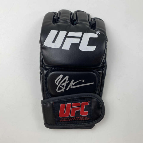 Autographed/Signed Stipe Miocic UFC MMA Black Fighting Glove Beckett BAS COA