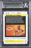 Lakers Shaquille O'Neal Authentic Signed 2020 Panini Flux #186 Card BAS Slabbed