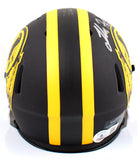 London Fletcher Autographed WFT Eclipse Speed Mini Helmet- Beckett W Hologram