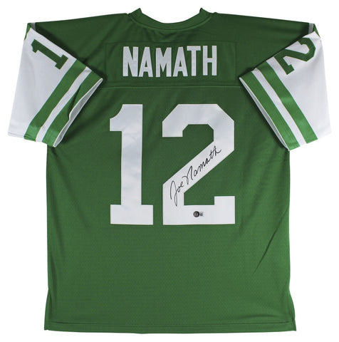 Jets Joe Namath Authentic Signed Green Mitchell & Ness Jersey Autographed BAS