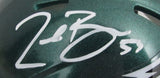 Zack Baun Signed/Autographed Green Mini Speed Helmet Eagles Beckett 198929