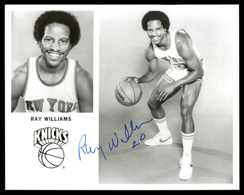 Ray Williams Autographed Signed Team Issued 8x10 Photo New York Knicks 190674