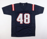 Jahlani Tavai Signed New England Patriots Jersey (Beckett) 2019 2nd Round Pck LB