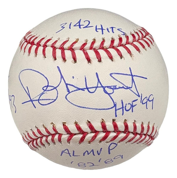Robin Yount Brewers Signed Official MLB Baseball w/ 4 Inscriptions JSA