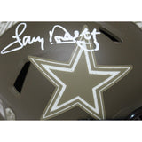 Tony Dorsett Signed Dallas Cowboys Salute 22 Mini Helmet Beckett 40967