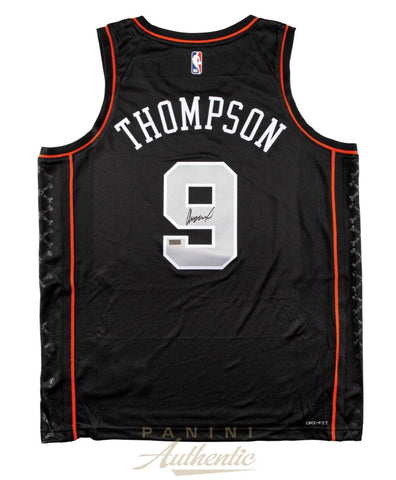 Ausar Thompson Autographed Detroit Pistons City Edition Swingman Jersey Panini