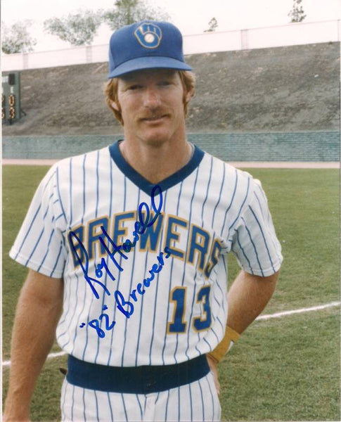 '82 Milwaukee Brewers ROY HOWELL Signed 8x10 Photo #2 AUTO Pinstripe