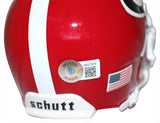 AJ Green Autographed/Signed Georgia Bulldogs Schutt Mini Helmet Beckett 39066