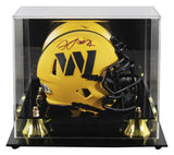 Commanders Frankie Luvu Signed Rave Speed Mini Helmet W/ Case BAS Witnessed
