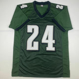 Autographed/Signed DARIUS SLAY JR Philadelphia Green Football Jersey JSA COA