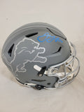 JARED GOFF SIGNED DETROIT LIONS F/S SLATE SPEEDFLEX AUTHENTIC HELMET FANATICS QR