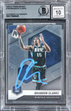 Grizzlies Brandon Clarke Signed 2020 Panini Mosaic #108 Card Auto 10 BAS Slabbed