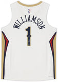 FRMD Zion Williamson Pelicans Signed Nike Jordan Swingman Jersey w/"Zanos" Insc