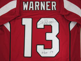 Cardinals KURT WARNER Signed Custom Jersey AUTO w/ HOF 2017 - JSA COA