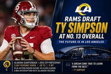 Ty Simpson Signed Los Angeles Rams Jersey (JSA) 2026 1st Round Pick / Alabama QB
