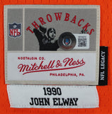 Broncos John Elway Signed Orange 1990 TB Mitchell & Ness Jersey BAS Witnessed