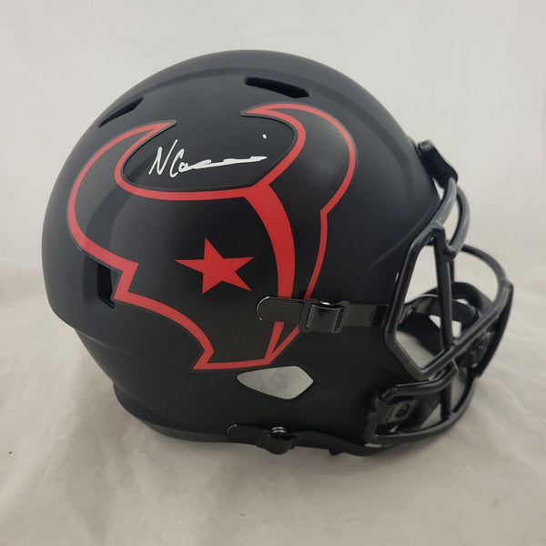 NICO COLLINS SIGNED HOUSTON TEXANS F/S ECLIPSE SPEED REP HELMET (BECKETT)