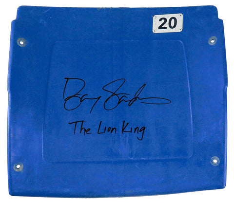 Barry Sanders Signed Detroit Silverdome Stadium Dark Blue #20 Seatback w/The ...